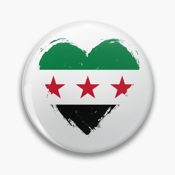 Item preview, Distressed Syria Flag Heart SY designed and sold by shitpostee.