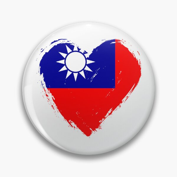 Item preview, Distressed Taiwan Flag Heart TW designed and sold by shitpostee.