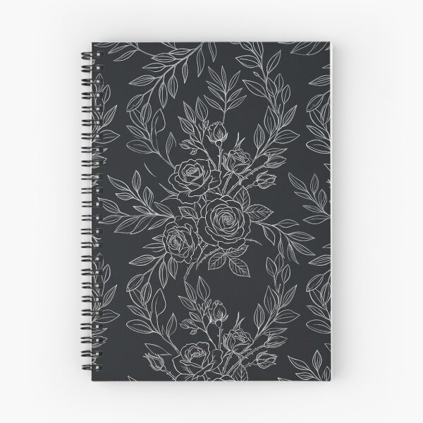 Item preview, Elegant White Line Floral Rose Seamless Pattern designed and sold by Owcomm.