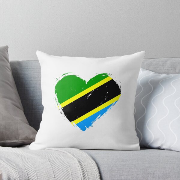 Item preview, Distressed Tanzania Flag Heart TZ designed and sold by shitpostee.