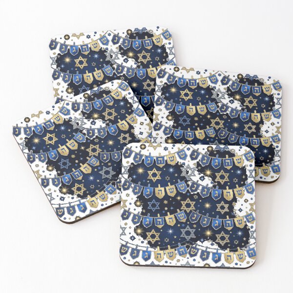 Item preview, Happy Hanukkah Banner with Star of David Pattern Classic T-Shirt designed and sold by gidget-gadget.