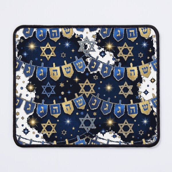 Item preview, Happy Hanukkah Banner with Star of David Pattern Classic T-Shirt designed and sold by gidget-gadget.