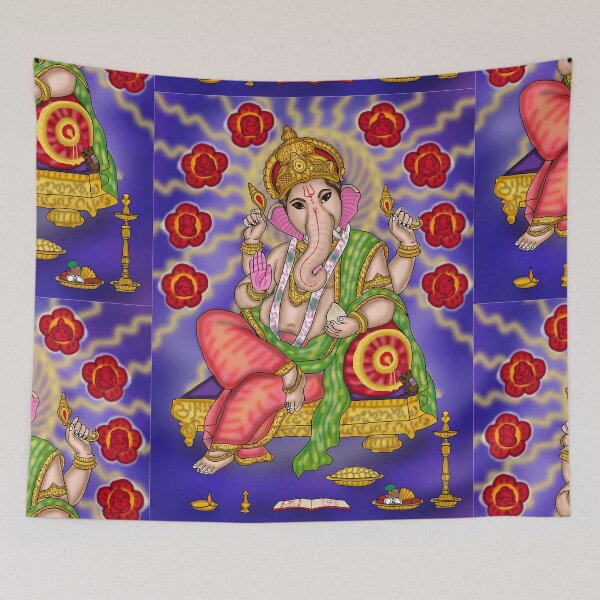Item preview, Ganesha Digital Drawing | Hindu Elephant God Illustration designed and sold by Harshit_Digital_Arts.