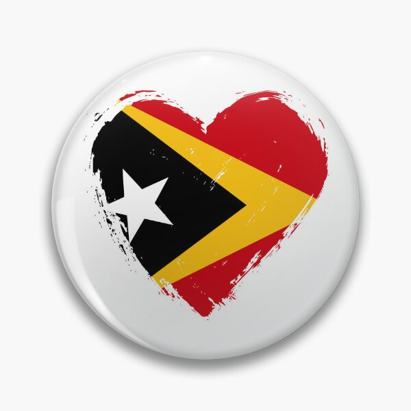 Item preview, Distressed Timor-Leste Flag Heart TL designed and sold by shitpostee.