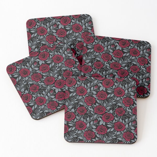 Item preview, Gothic Red Rose Seamless Floral Pattern designed and sold by Owcomm.
