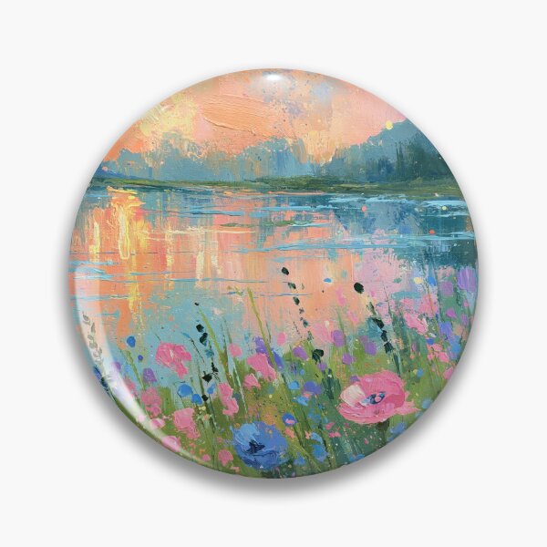 Item preview, Wildflowers at Lake Sunset designed and sold by Neo-Chrio.