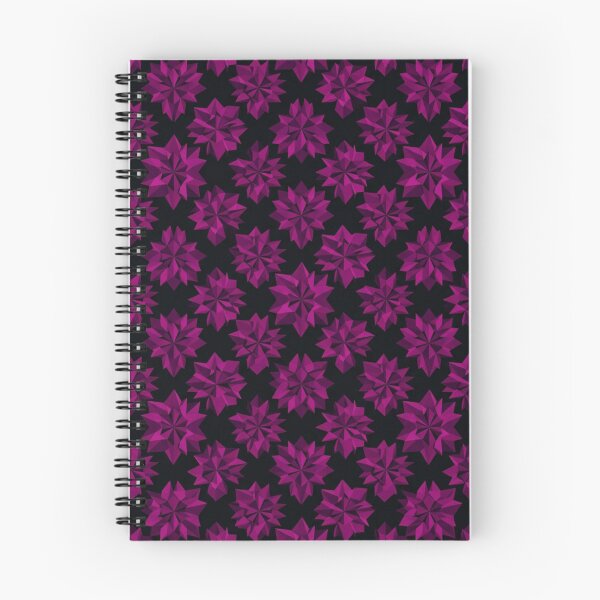 Item preview, Dark Magenta Geometric Crystal Flower Pattern designed and sold by Owcomm.
