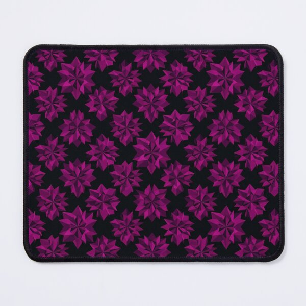 Item preview, Dark Magenta Geometric Crystal Flower Pattern designed and sold by Owcomm.