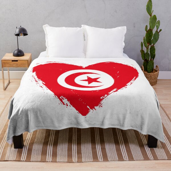 Item preview, Distressed Tunisia Flag Heart TN designed and sold by shitpostee.