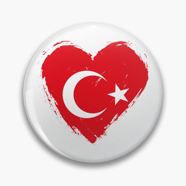 Item preview, Distressed Turkey Flag Heart TR designed and sold by shitpostee.