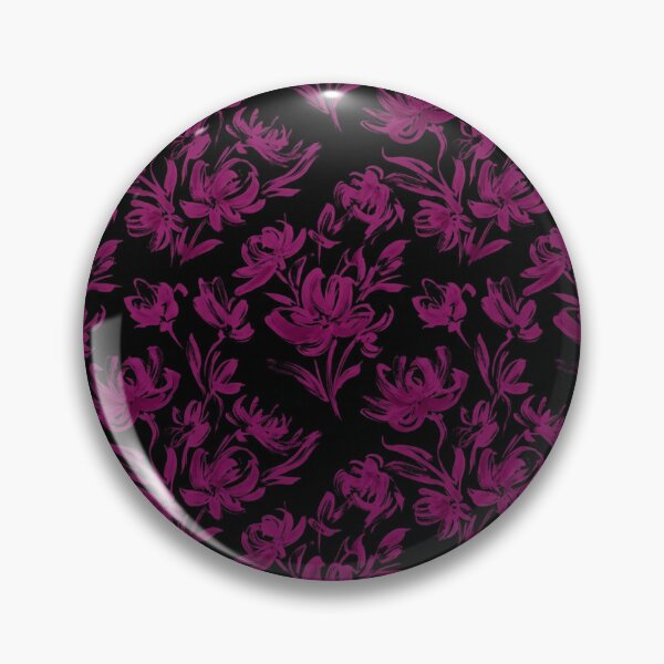 Item preview, Dark Magenta Floral Brushstroke Pattern    designed and sold by Owcomm.