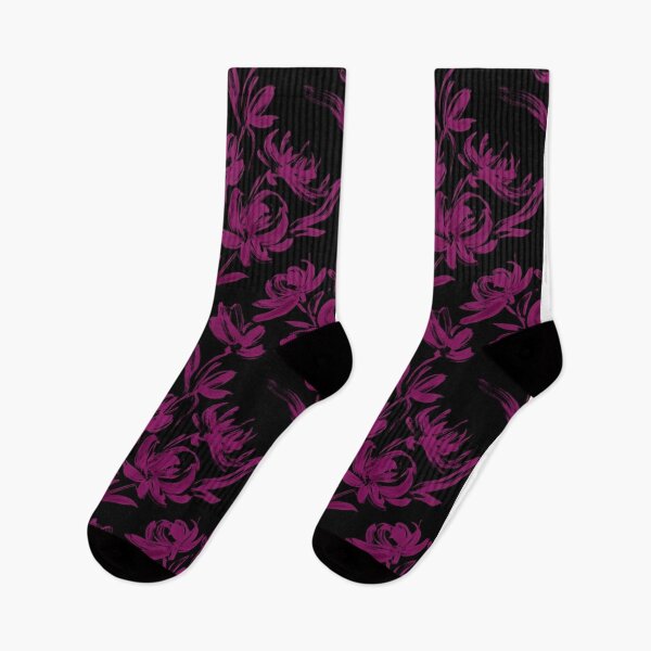 Item preview, Dark Magenta Floral Brushstroke Pattern    designed and sold by Owcomm.