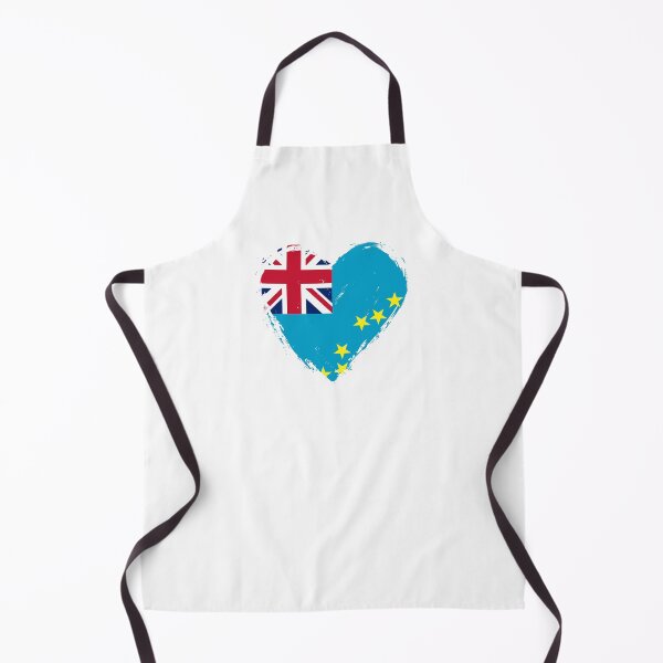 Item preview, Distressed Tuvalu Flag Heart TV designed and sold by shitpostee.