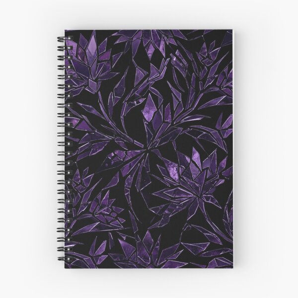 Item preview, Dark Purple Crystal Stained Glass Floral Pattern designed and sold by Owcomm.