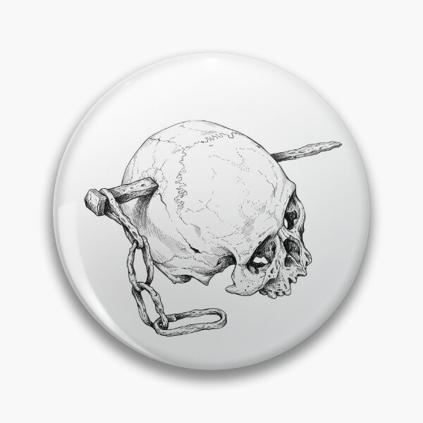 Item preview, Skull Impaled with Spike designed and sold by Naux | Design & Illustration.