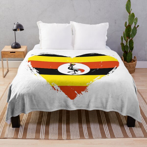 Item preview, Distressed Uganda Flag Heart UG designed and sold by shitpostee.