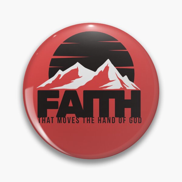 Item preview, Faith That Moves the Hand of God - Jesus Spirituality Messiah Motivational Quotes   - Gifts For Father - Red designed and sold by Doiemacreations.