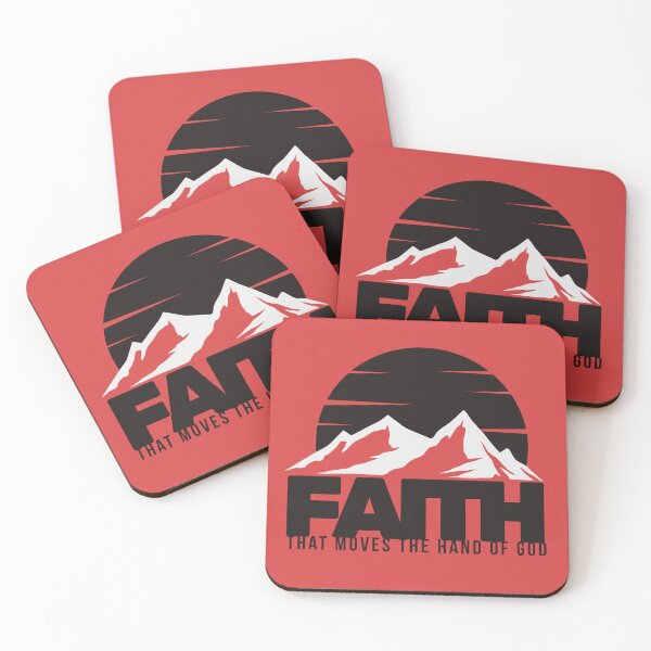 Item preview, Faith That Moves the Hand of God - Jesus Spirituality Messiah Motivational Quotes   - Gifts For Father - Red designed and sold by Doiemacreations.