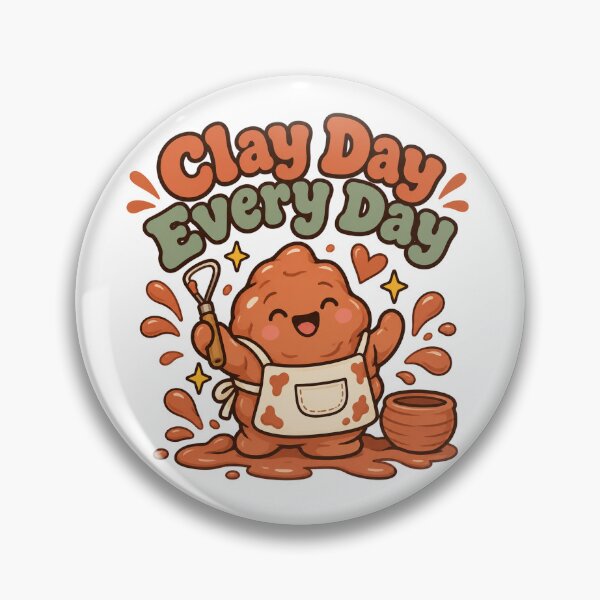 Item preview, Clay Day Every Day Funny Pottery Gift designed and sold by Artful Avenue.