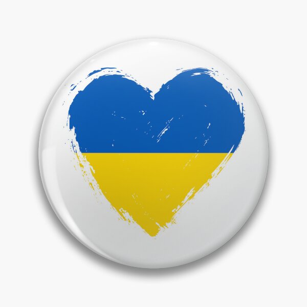 Item preview, Distressed Ukraine Flag Heart UA designed and sold by shitpostee.