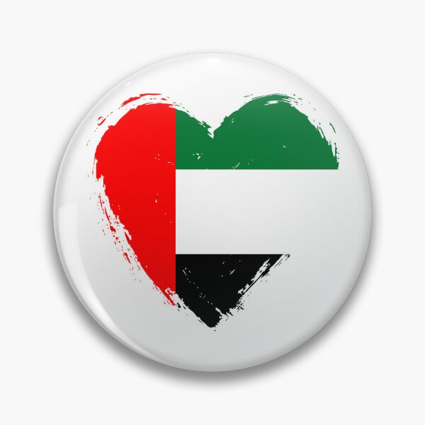 Item preview, Distressed United Arab Emirates Flag Heart AE designed and sold by shitpostee.