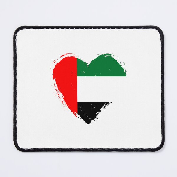 Item preview, Distressed United Arab Emirates Flag Heart AE designed and sold by shitpostee.