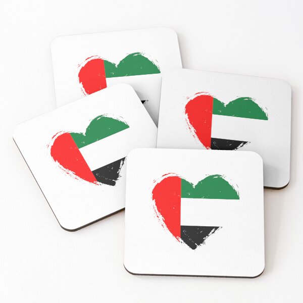 Item preview, Distressed United Arab Emirates Flag Heart AE designed and sold by shitpostee.