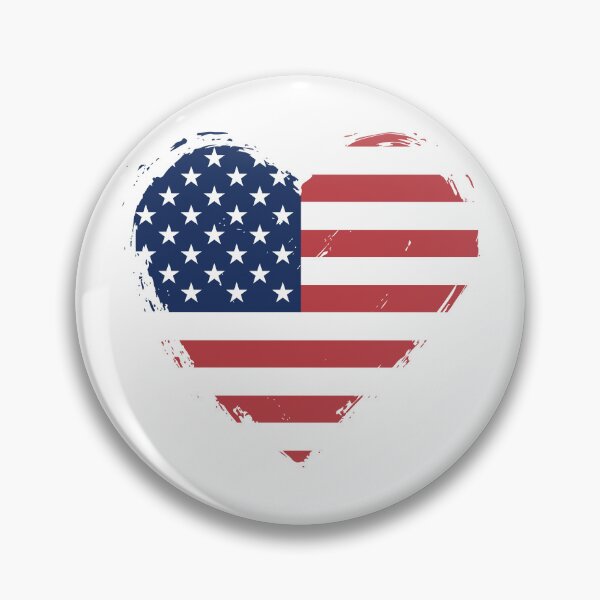Item preview, Distressed Stars And Stripes Flag Heart US designed and sold by shitpostee.