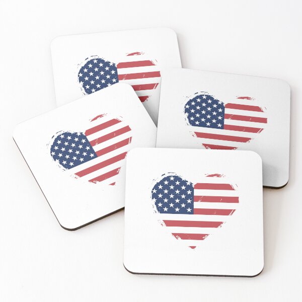 Item preview, Distressed Stars And Stripes Flag Heart US designed and sold by shitpostee.