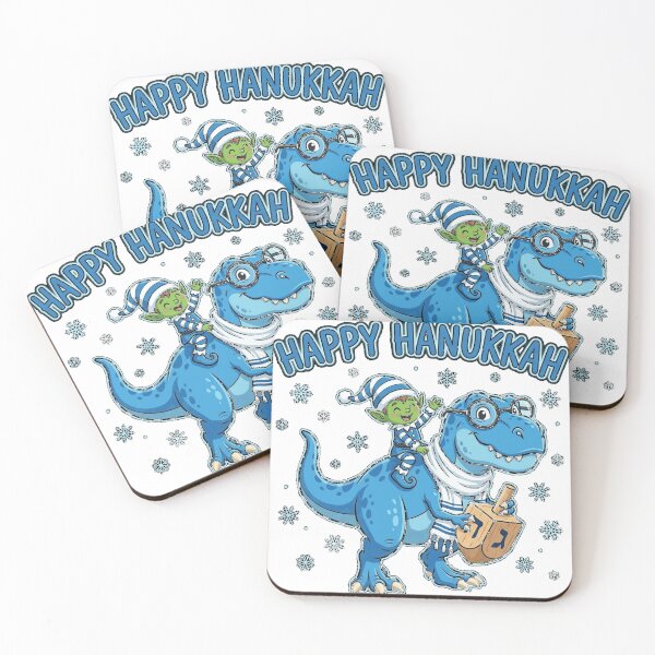 Item preview, Happy Hanukkah T-Rex Jewish Elf Family Group Pajama T-Shirt Essential T-Shirt designed and sold by Lakshya20031.