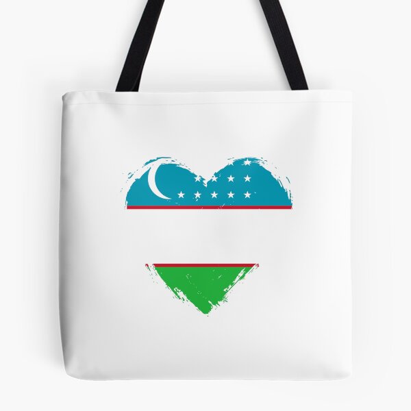 Item preview, Distressed Uzbekistan Flag Heart UZ designed and sold by shitpostee.