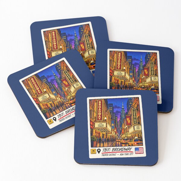 Item preview, TBT Broadway New York City Theater District Vintage Pop Art designed and sold by ByJeffro.