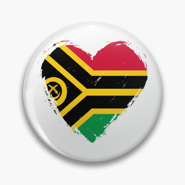 Item preview, Distressed Vanuatu Flag Heart VU designed and sold by shitpostee.