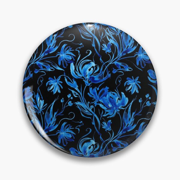 Item preview, Elegant Blue Floral Watercolor Pattern designed and sold by Owcomm.