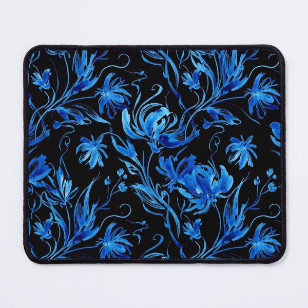 Item preview, Elegant Blue Floral Watercolor Pattern designed and sold by Owcomm.