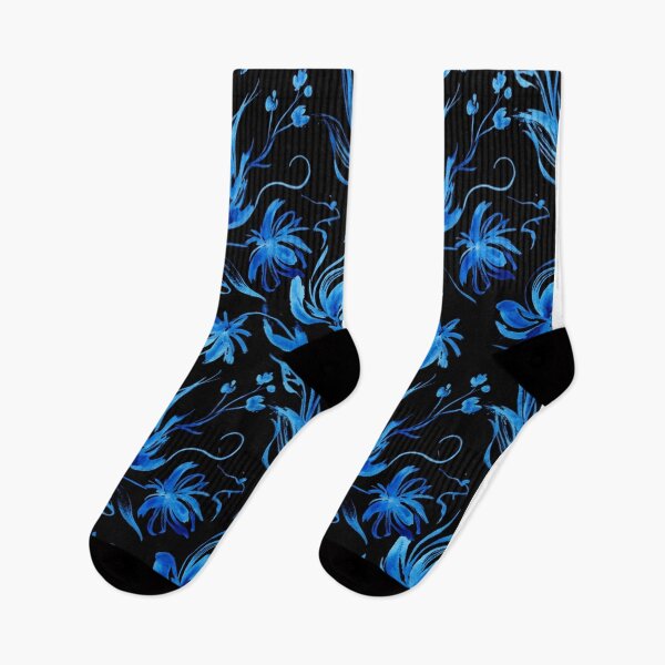 Item preview, Elegant Blue Floral Watercolor Pattern designed and sold by Owcomm.