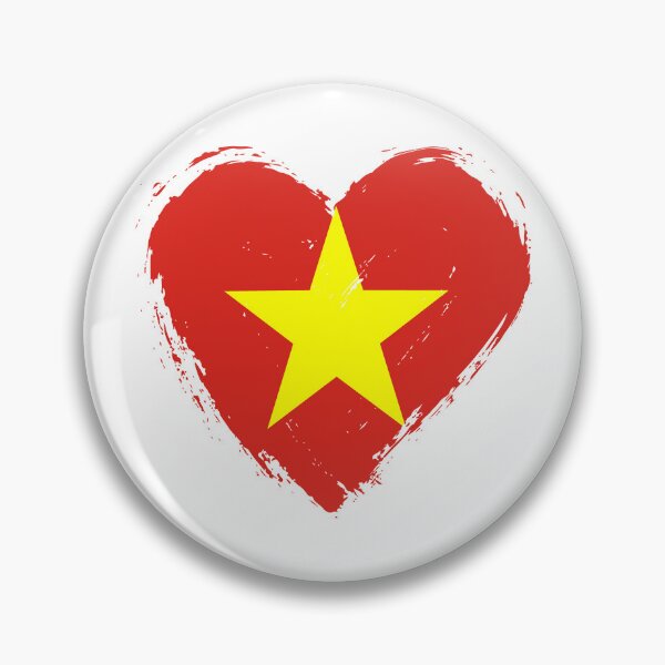 Item preview, Distressed Vietnam Flag Heart VN designed and sold by shitpostee.