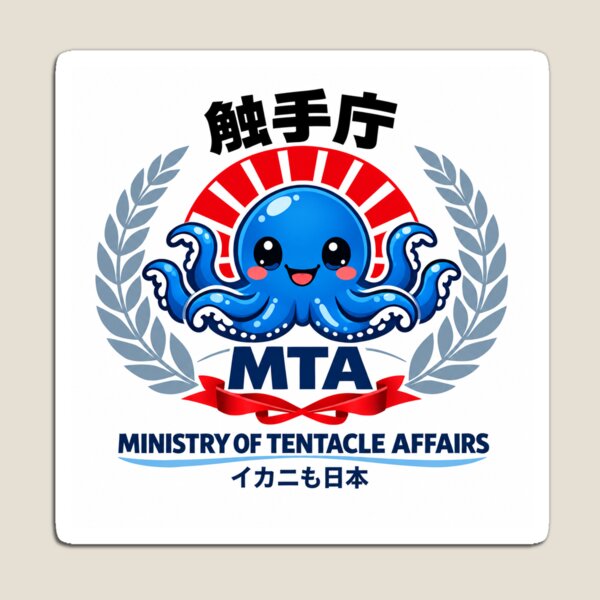 Item preview, Ministry of Tentacle Affairs – Kawaii Octopus Rising Sun Emblem XL designed and sold by SachaMuru.