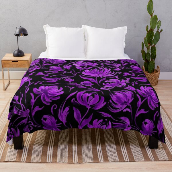 Item preview, Elegant Purple Floral Watercolor Seamless Pattern designed and sold by Owcomm.