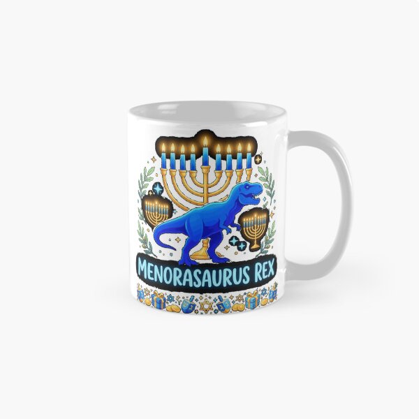 Item preview, Happy hanukkah, Menorasaurus rex Graphic T-Shirt designed and sold by BeZTo.