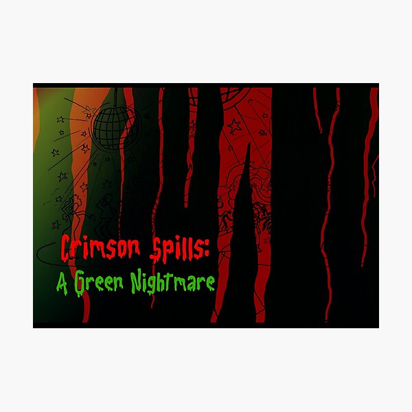 Item preview, Crimson Spills: A Green Nightmare designed and sold by Sibyl-Arts.
