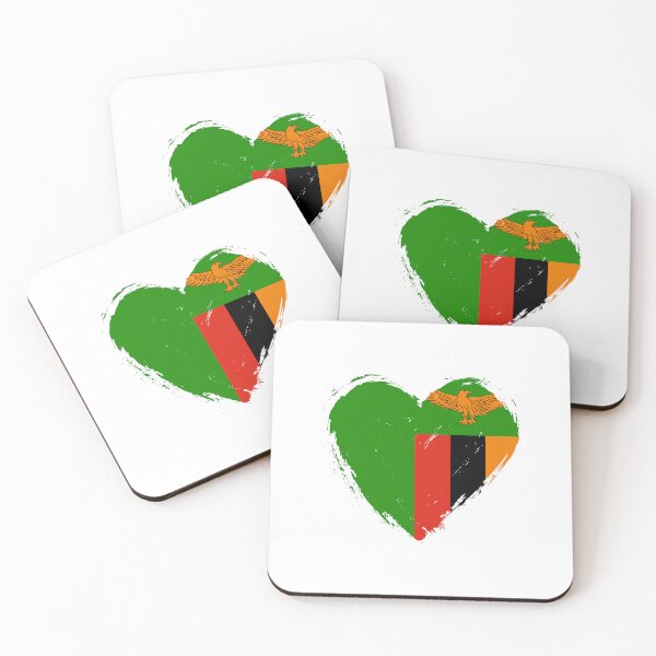 Item preview, Distressed Zambia Flag Heart ZM designed and sold by shitpostee.