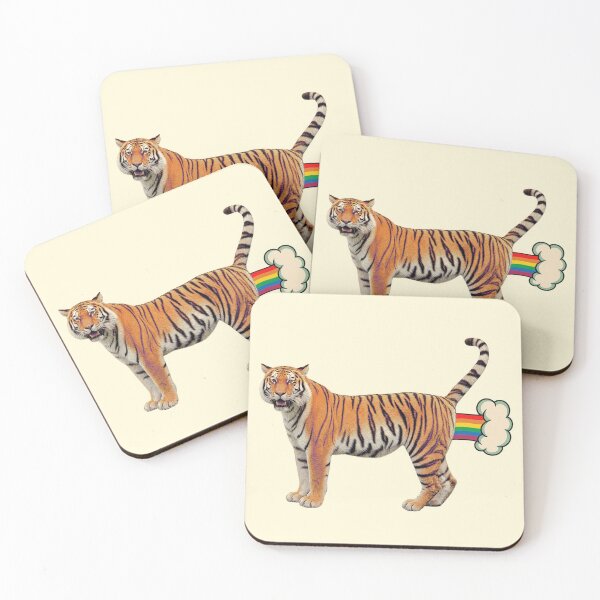 Item preview, Funny Rainbow Farting Tiger designed and sold by Zyphero.