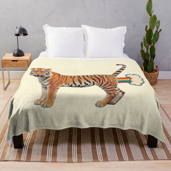 Item preview, Funny Rainbow Farting Tiger designed and sold by Zyphero.