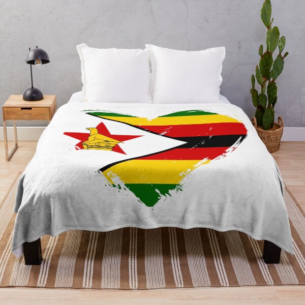 Item preview, Distressed Zimbabwe Flag Heart ZW designed and sold by shitpostee.
