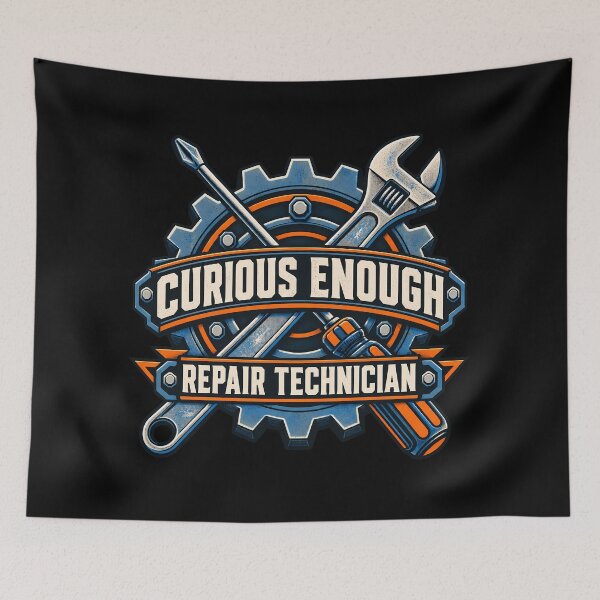 Item preview, Curious Enough Repair Technician Mechanic Gear Wrench designed and sold by Photo-Sphere101.