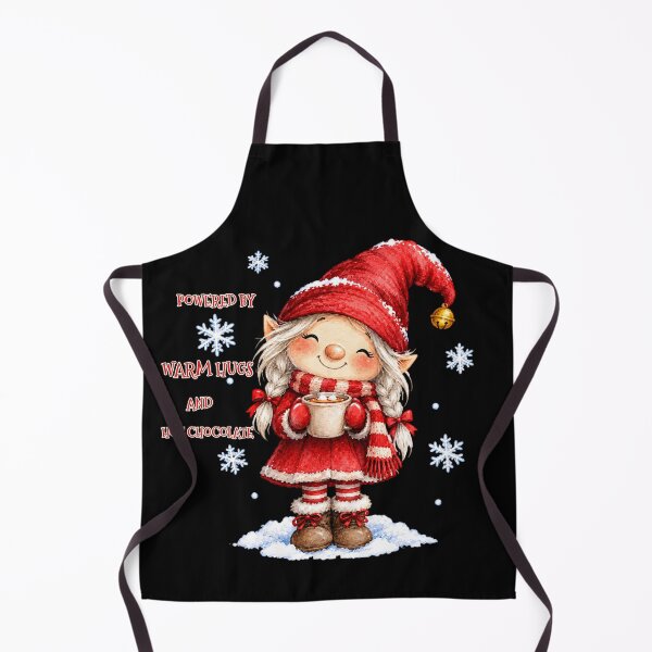 Item preview, Powered by Warm Hugs and Hot Chocolate | Cute Christmas Elf designed and sold by Imaginary-Sound.