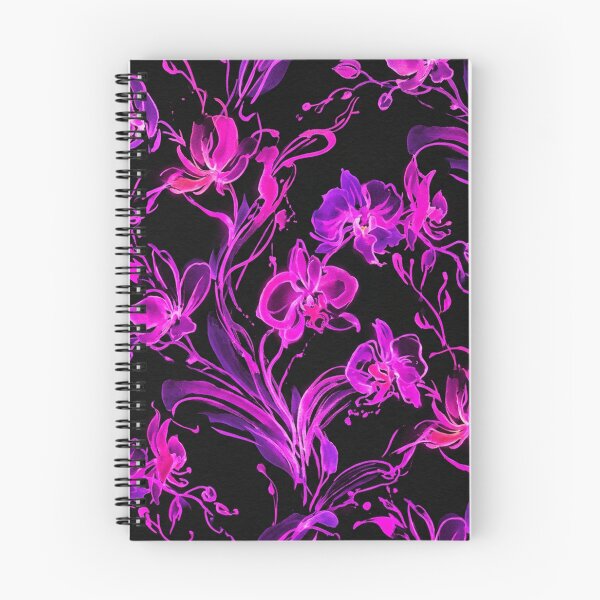 Item preview, Luminous Neon Purple Orchid Floral Pattern designed and sold by Owcomm.