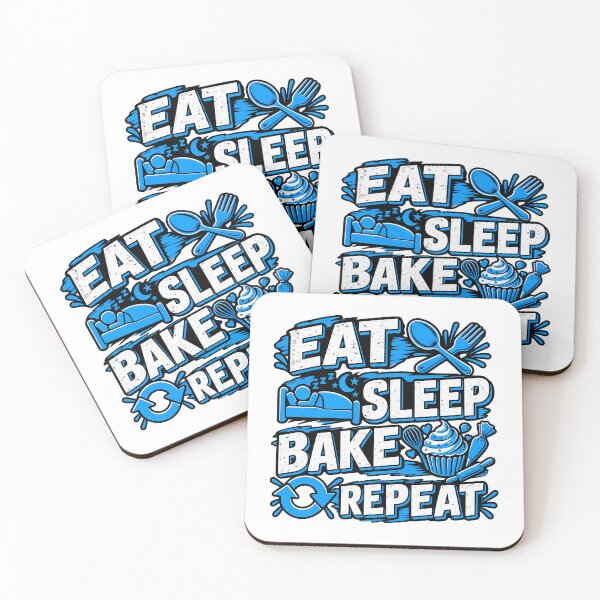 Item preview, Eat Sleep Bake Repeat Funny Baker Cupcake Pastry Chef Baking Humor designed and sold by Photo-Sphere101.