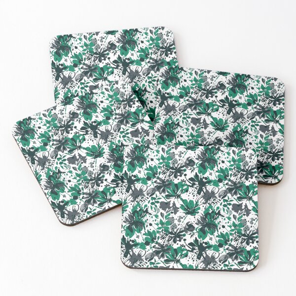 Item preview, Emerald Green Wildflower Botanical Floral Pattern designed and sold by Owcomm.